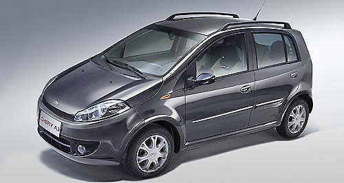 Light on its feet, the Chery J1 is one of the smallest cars from the Chinese car maker: Chery.